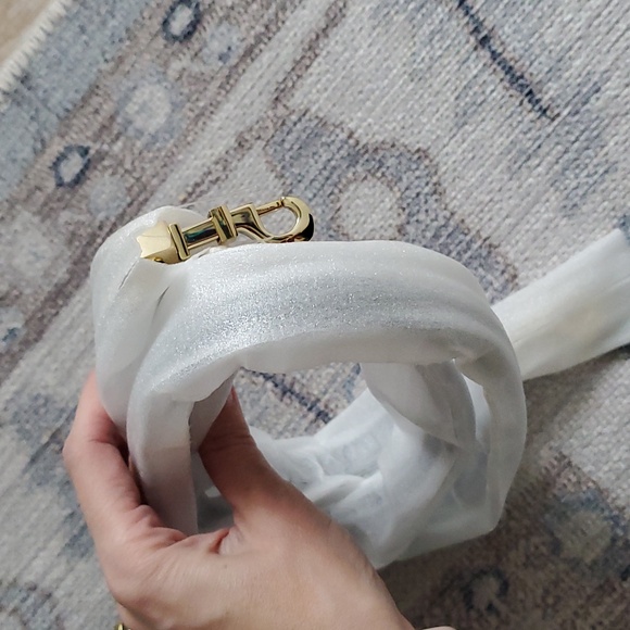 Tory Burch Robinson Plaid Boston Satchel Bag Purse with Crossbody Strap - Picture 4 of 16